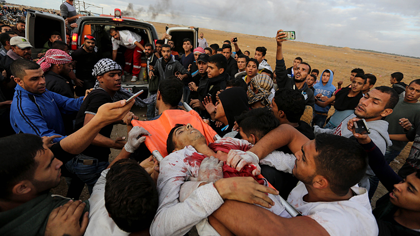 İsrail Gazze sınırında 5 Filistinliyi şehit etti