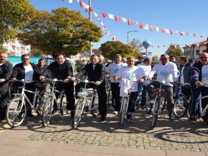 Akşehir'de "Sağlık İçin Pedalla" etkinliği