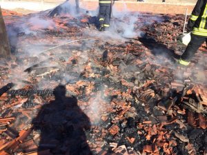 Kulu’da çatı yangını