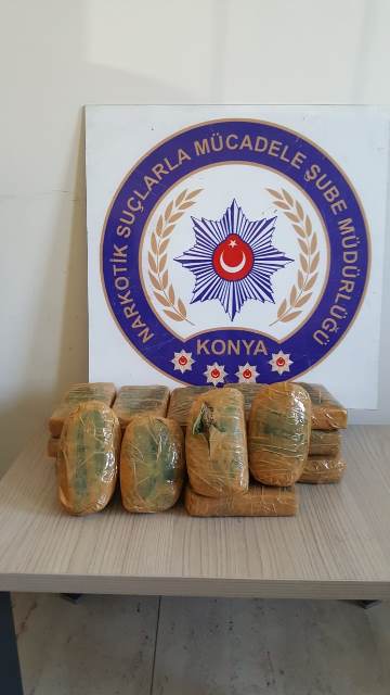 Konya'da uyuşturucu operasyonu