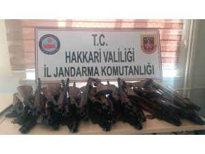 Şemdinli’de 30 adet av tüfeği ele geçirildi