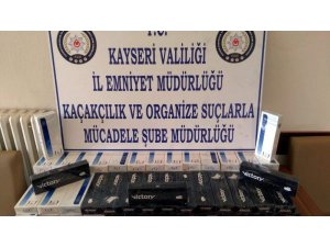 Kayseri’de kaçak sigara operasyonu