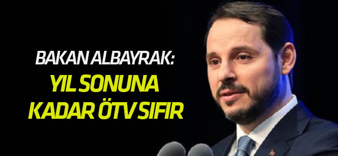 Bakan Albayrak: Yıl sonuna kadar beyaz eşyada ÖTV sıfır