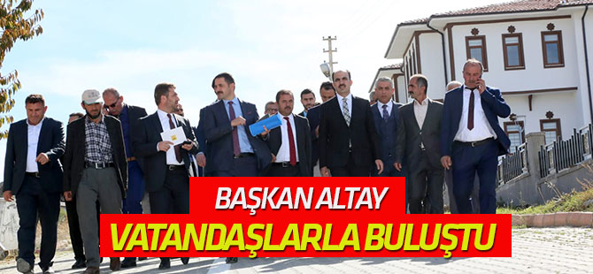 Başkan Altay Ahırlı ve Yalıhüyük’te Vatandaşlarla Buluştu