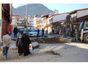 Oltu’da kazı çalışmaları sırasında doğalgaz borusu hasar gördü