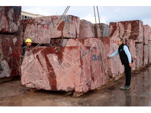Elazığ'ın "vişne mermeri" Orta Doğu'nun gözde ürünü oldu