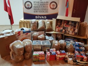 Sivas'ta kaçak tütün operasyonu