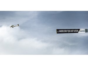 Sportif uçak kanser ile mücadele için havalandı