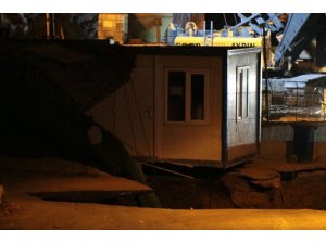 Ümraniye’de metro inşaatında göçük