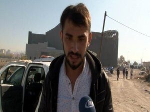 Kayseri’de inşaatın çatısının çökmesi