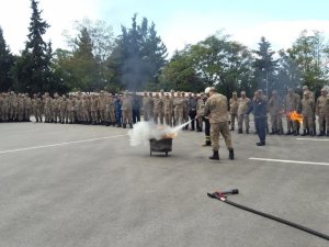 Jandarma personeline yangın eğitimi