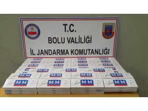 Bolu’da, kaçak sigaralarla yakalanan 3 kişi gözaltına alındı