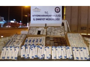 İki araçta 13 bin gümrük kaçağı sigara ele geçirildi