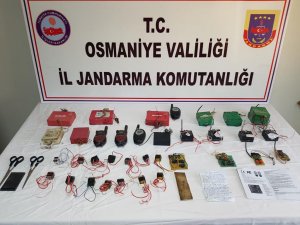 Osmaniye'de el yapımı patlayıcı düzenekleri ele geçirildi