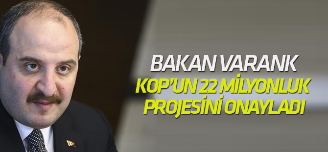 Bakan Varank, 22 Milyon TL’lik KOP Tarım ve Hayvancılık Projelerini Onayladı