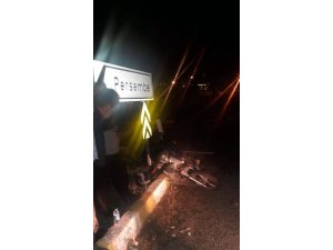 Motosikletliye çarpıp kaçtı