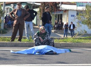 Yolun karşısına geçmeye çalışan yaşlı kadın canından oldu