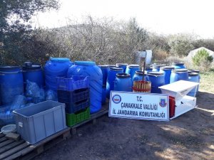 Çanakkale’de kaçak içki operasyonu