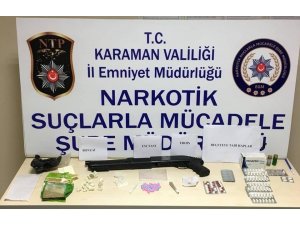 Karaman’da uyuşturucu operasyonu