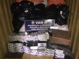 Van’da 14 bin 790 paket kaçak sigara ele geçirildi