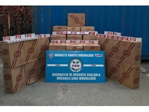 Kocaeli’de 77 bin 500 paket kaçak sigara ele geçirildi