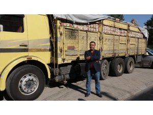 Gaziantep’e gönderdiği tonlarca salça Mersin’den çıktı