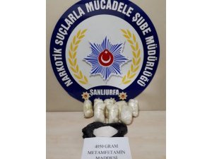 Şanlıurfa’da 4 kilo metamfetamin ele geçirildi