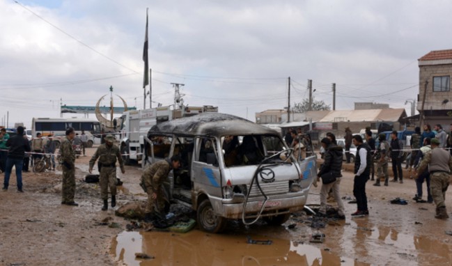 Azez'de bombalı araçla saldırı düzenlendi!