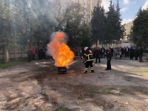 İtfaiye ekiplerinin eğitimleri sürüyor