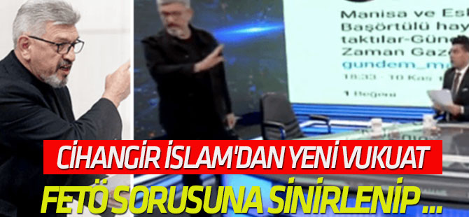 FETÖ sorusuna sinirlenip stüdyoyu terk etti!