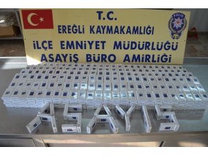 Ereğli’de kaçak sigara operasyonu