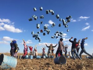 Mevsimlik tarım işçilerinin eve dönüş sevinci