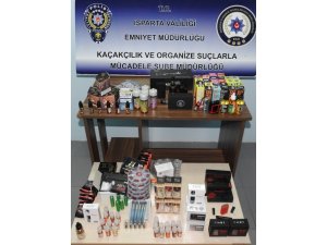 Isparta’da kaçak elektronik sigara operasyonu
