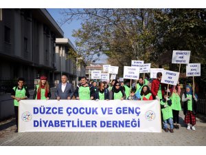 Diyabete dikkati çekmek için çöp topladılar