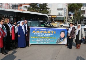 Altıeylül’ün ilk kadın aday adayı oldu
