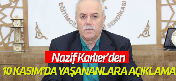 Karlıer’den Vali’nin tepkisine açıklama