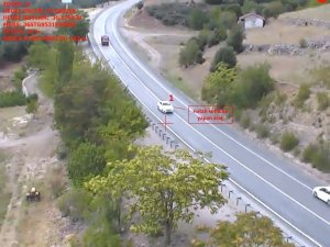 Isparta’da havadan trafik kontrolü