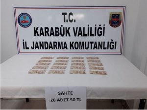 Sahte parayla benzin alınca yakalandı