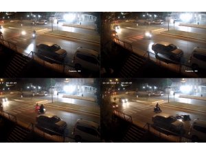 Yaya geçidinde motosikletler çarpıştı: 2 yaralı