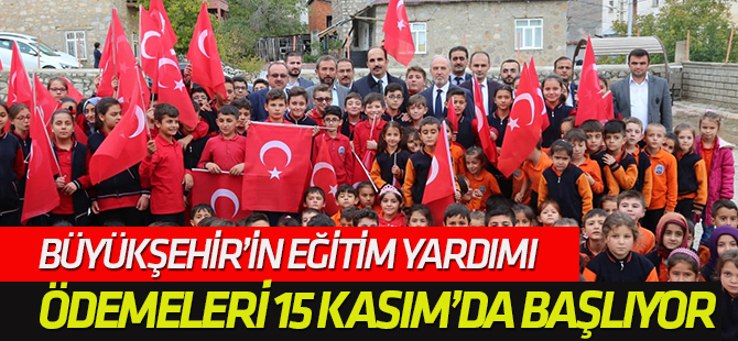 Büyükşehir’in Eğitim Yardımı Ödemeleri 15 Kasım’da Başlıyor