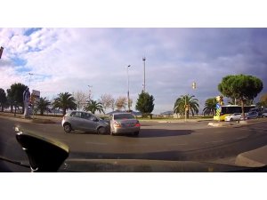 Kartal’da kazaya karışan sürücüler böyle kavga etti