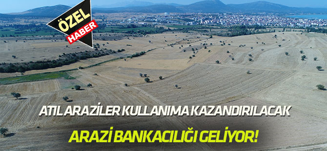 Atıl Araziler Üretime Kazandırılacak  ARAZİ BANKACILIĞI GELİYOR!