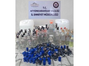 Afyonkarahisar’da gümrük kaçağı alkol ele geçirildi