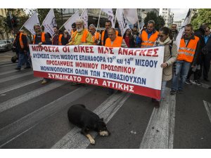 Yunanistan'da kamu çalışanları greve gitti