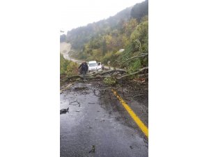 Kastamonu-Çatalzeytin yolu heyelan nedeniyle kapandı
