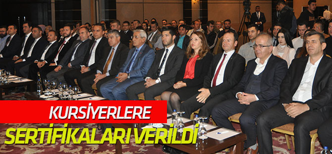 Kursiyerlere Sertifikalar verildi