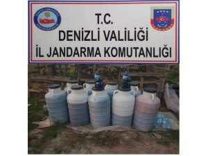 Denizli’de 750 litre kaçak şarap ele geçirildi