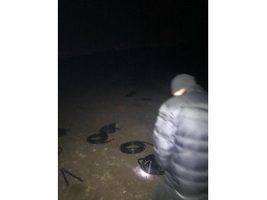 Kablo hırsızı suçüstü yakalandı