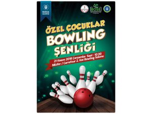 Özel çocuklar için bowling şenliği