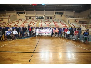 Başkan Gürlesi’nden engelli sporculara moral ziyareti